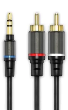 IK Multimedia iLine RCA Output Adaptér jack 3.5mm (M) - 2x RCA-mono (M) (8025813454033)