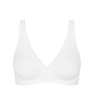 SLOGGI BASIC+ - Mäkká podprsenka z organickej bavlny Sloggi WHITE 90A