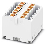 Phoenix Contact 3273298 blok rozvádzača 31.2 mm pružinová svorka biela 8 ks; 3273298