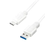 LogiLink kábel USB-A - USB-C biela / Kábel / USB 3.2 Gen1 / 5 Gbit/s / 1,5 m (CU0175)