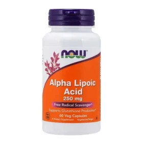 Kyselina alfa-lipoová 250 mg - NOW Foods (120 kaps.) (42166-1-120caps)