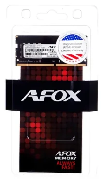 AFOX 8GB DDR4 2400 MHz / Pamäť / SO-DIMM / CL17 / 1,2 V / Non-ECC (AFSD48EH1P)