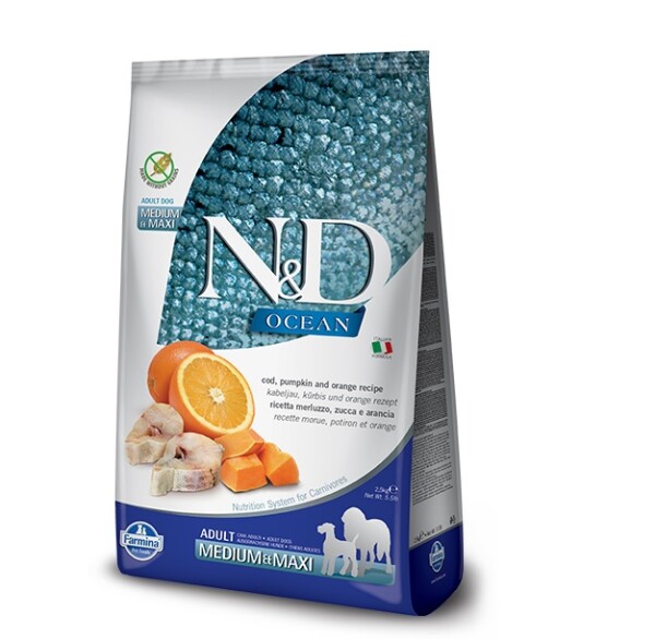 N&amp;D Dog Medium/Large Adult Codfish/Orange Grain-free