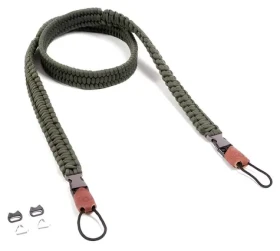 C-ROPE Traveler Olive / Popruh na fotoaparát / Paracord / 125 cm / nosnosť 40 kg (CRP-TRL-125-OLV)