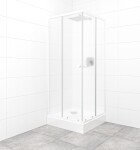 SAT - Set sprchovacieho kúta a vaničky, štvorec 80x80 cm Multi Basic SIKOBKMUQ80CH0 SIKOBKMUQ80CH0