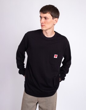 Carhartt WIP L/S Pocket Heart T-Shirt Black/Red S