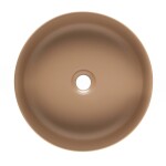 Umývadlo na dosku SAT Infinitio 39x39 cm hnedá mat bez otvoru pre batériu SATINF3939LBRM SATINF3939LBRM