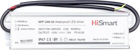 Hismart Maitinimo šaltinis 24V, 10A, 240W, PFC, IP67