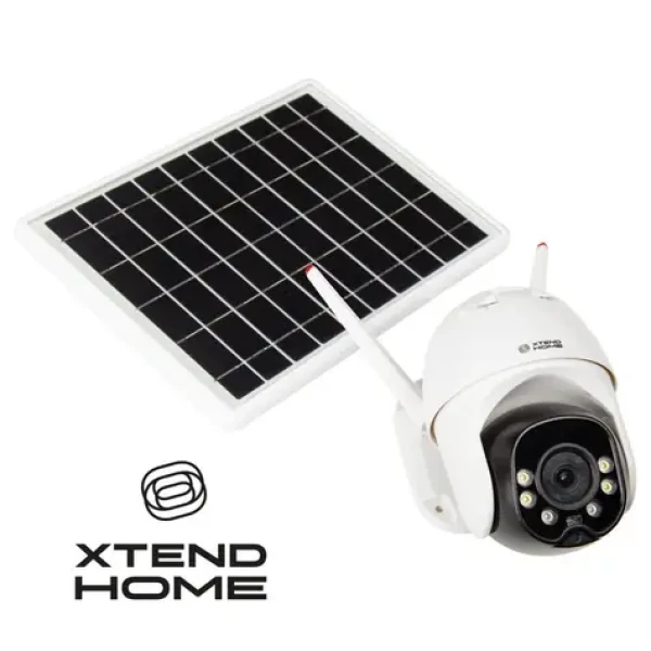 Xtend Home SO110 biela / Vonkajšia kamera 4G so solárnym nabíjaním / 1080p / 4mm / Wi-Fi / IP65 / IR 15m / Tuya CZ SK (XL-OKOSOLARGSM6)