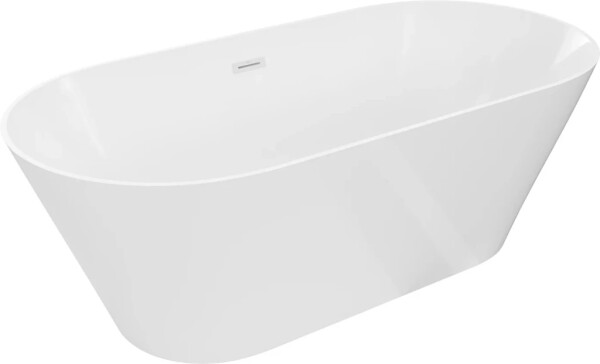 MEXEN - LUNA SLIM voľne stojaca vaňa 170x75, biela bez krytky prepadu a zátky 52041707500-SS