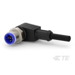 TE Connectivity upravený zástrčkový konektor pre senzory - aktory, 2273100-4, 1 ks; 2273100-4