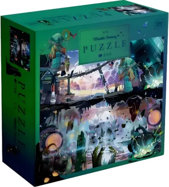 INTERDRUK Puzzle Mettalic Fantasy: Tajomné mesto