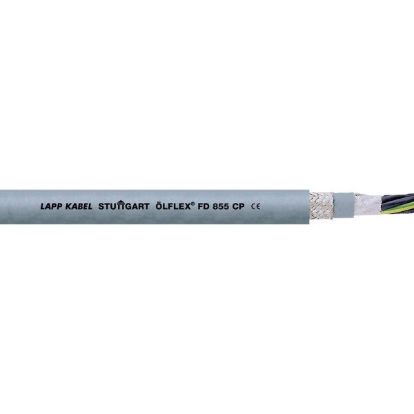 LAPP 27608/500 vedenie ťažnej reťaze ÖLFLEX® FD 855 CP 6 G 0.5 mm² sivá 500 m; 27608/500