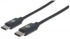 Manhattan kábel Hi-Speed USB-C samec gt; USB-C samec 0.5m / čierna (354868)