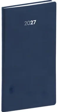NOTIQUE Balakon 2027 tmavo modrý / Vreckový diár / 9 x 15,5 cm / týždenný