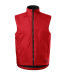 Teplá vesta unisex červená XL