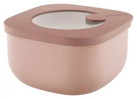Guzzini ECO STOREMORE plytká dóza na potraviny 450 ml ružová / Dóza na potraviny / bioplast / vzduchotesná (170719251)