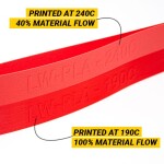 LW PLA červený filament 1,75 mm ColorFabb 750 g