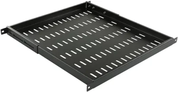 Lanview RAS800BL čierna / Polica do racku / 19" / 0,5 U / nosnosť 50 kg / hĺbka 470 mm (RAS800BL)
