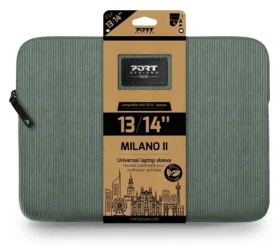 PORT DESIGNS Milano II Eco Sleeve šalviová zelená / Puzdro na notebook / 13/14" / Menčester / Eco (140722)