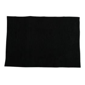 MSV CHENILLE kúpeľňová predložka 60 x 90 cm čierna / mikrovlákno / protišmyková