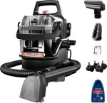 Bissell Bissell | Portable Carpet and Upholstery Cleaner | SpotClean HydroSteam Pro | Corded operating | Washing function | 1000 W | - V | Juodas