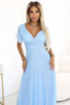 Dámske šaty 562-5 NASTIA - Numoco basic světle modrá Univerzální