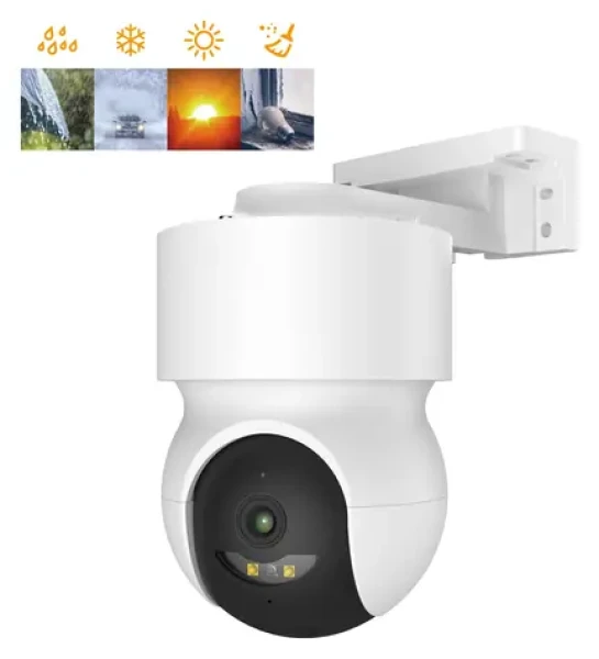 IGet HOME Camera CS8 biela / Vonkajšia / vnútorná IP kamera / 2K / 102 ° / IP65 / otočná / WiFi (75020822)