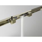 MEXEN/S - Exo sprchovací kút, posuvné dvere 95 x 100, transparent, zlato 8151-095-100-50-00