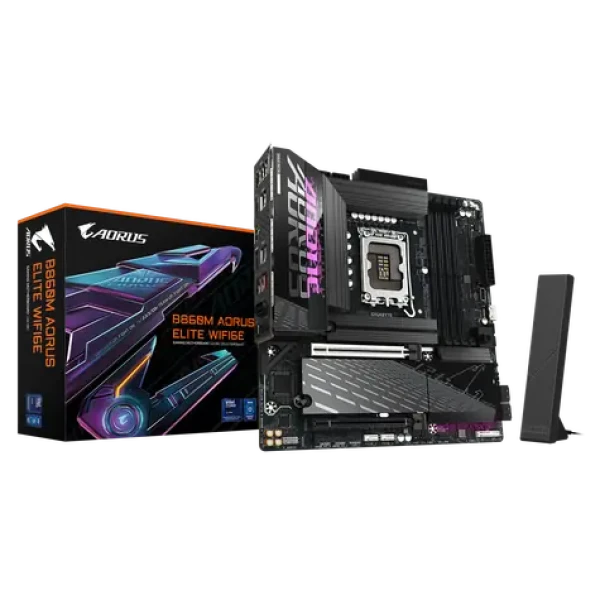 GIGABYTE B860M AORUS ELITE WIFI6E / B860M / LGA1851 / 4x DDR5 / PCIEx16 / 2.5 GLAN / mATX (B860M A ELITE WIFI6E)