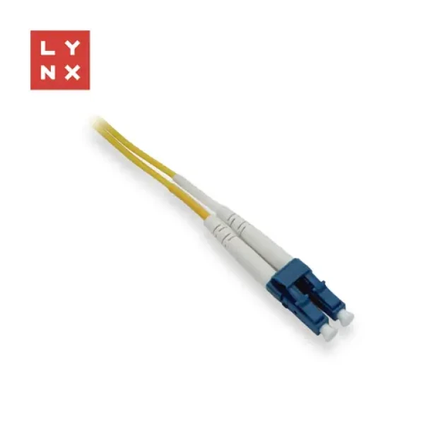 Lynx LC-LC 1 m žltá / Optický patch kábel / Duplex / SM 9/125 µm OS2 (LX-DPX-LC/LC-OS2-1)