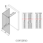CERANO - Sprchová zástena Walk-in Onyx Corner Cube Ľ/P - 8 mm - hranatá vzpera - chróm, bronzové sklo - 70x70x200 CER-688480
