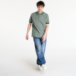 Tričko LACOSTE Short Sleeved Ribbed Collar Shirt Green/ Sinople 4