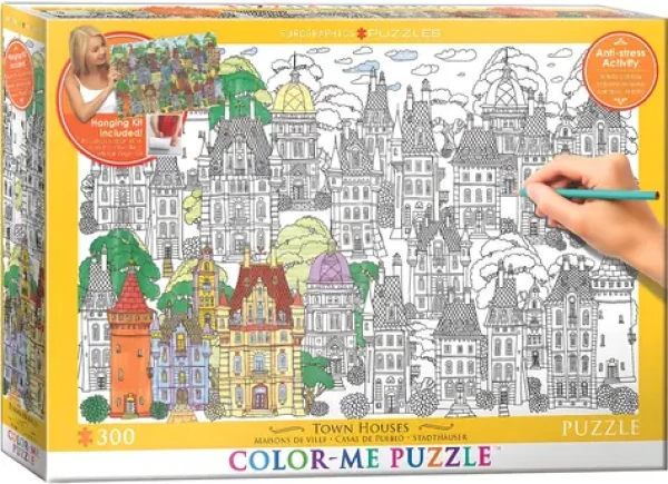 EUROGRAPHICS Puzzle Color me Domy v meste