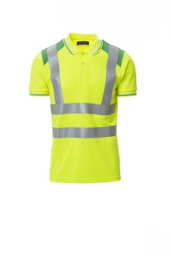 Pánska reflexná polokošeľa Payper GUARD + Farba: Žltá Fluo/ Zelená, Veľkosť: 3XL (0010280028010203XL)