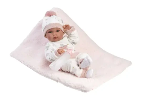 Llorens 63510 NEW BORN HOLČIČKA - realistická bábika bábätko s celovinylovým telom - 35 cm