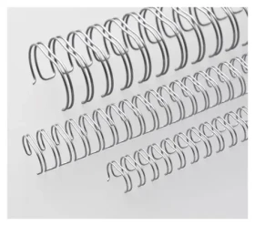 EuroSupplies Viazaný chrbát 12,7 mm strieborný / Viazací chrbát / krúžková väzba 3/1" / 81-100 listov / balenie 100 ks