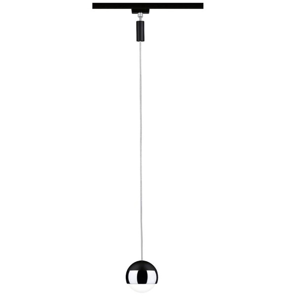 Paulmann Pendel Capsule svietidlo pre lištové systémy (230 V) URail 6 W LED čierna (matná), chróm; 96806