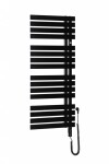 Instalprojekt - Kúpeľňový elektrický radiátor - sušiak POP STAR ELECTRO - Farba radiátora - Čierna matná, Rozmer radiátora - 500 × 1295 mm, výkon 600 W RADPOPEL501231