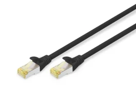 Digitus CAT6A čierna / Patch kábel S/FTP / 3 m / AWG 26/7 / 500 MHz / LSZH (DK-1644-A-030/BL)