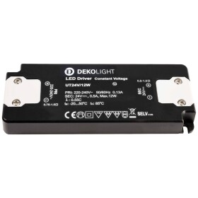 Deko Light FLAT, CV, UT24V/12W LED driver konštantné napätie 12 W 0 - 500 mA 24 V; 862233