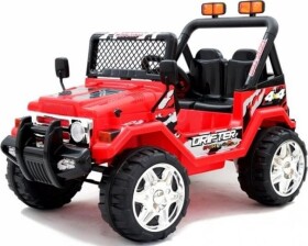 Lean Cars Elektrické autíčko Jeep S618 nelakované 2x45W 12V7Ah červená