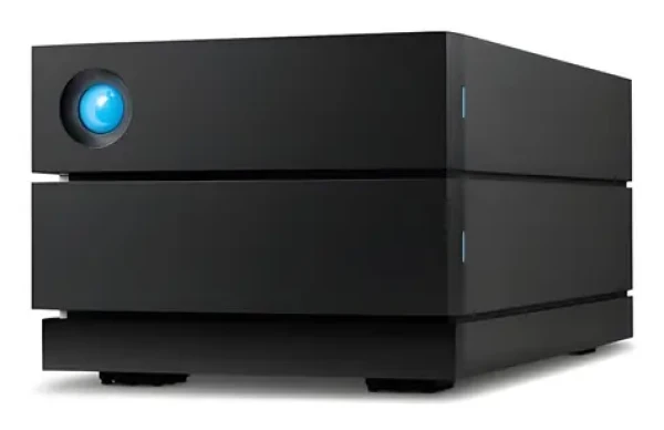 LaCie 2big RAID 8TB čierna / Externý HDD 3.5" / 2x 4TB / USB-C 3.2 / RAID 0/1/JBOD / Čítačka kariet SD/SDHC/SDXC/CF (STHJ8000800)