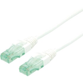 Roline recycled material 21.45.3169 RJ45 sieťové káble, prepojovacie káble CAT 6A U/UTP 20.00 m biela netienený, PVC plášť 1 ks; 21.45.3169