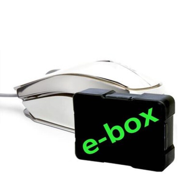 E-Blue MOOD e-box strieborná / optická myš / 3 tlačidiel / 1 koliesko / drôtová (USB) / 2400DPI / 7 farieb podsvietenia / (MMEBE17UGS00)