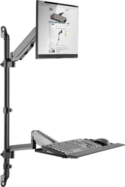 Digitus DA-90372 / Stolný držiak pre monitor / VESA 75x75-100x100 / 17"-32" / nosnosť 8 kg / výškovo nastaviteľná (DA-90372)