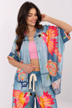 Košeľa s krátkym rukávom model 210033 Taliansko Moda universal