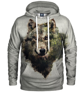 Aloha From Deer Forest Wolf Hoodie AFD1041 Grey