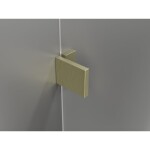 MEXEN/S - Lunar L sprchový kút päťboký krídlový ľavá 100 x 80, transparent, zlato kartáčovaná 831L-100L-080P-55-00-L