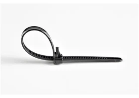 StarTech Uvoľniteľná sťahovacia páska čierna / Sťahovacia páska / nylon / 125 mm / 100 ks (CBMZTRB5BK)